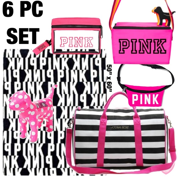 PINK Victoria's Secret Bags 6 Pc Victorias Secret Pink Travel Bag
